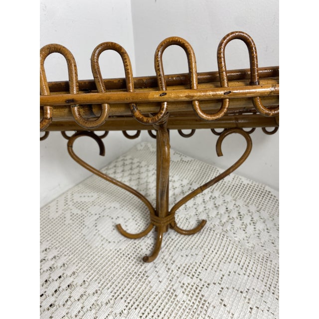 Wall Shelf in Rattan and Bamboo attributed to Franco Albini, Italy, 1960 For Sale - Image 6 of 15
