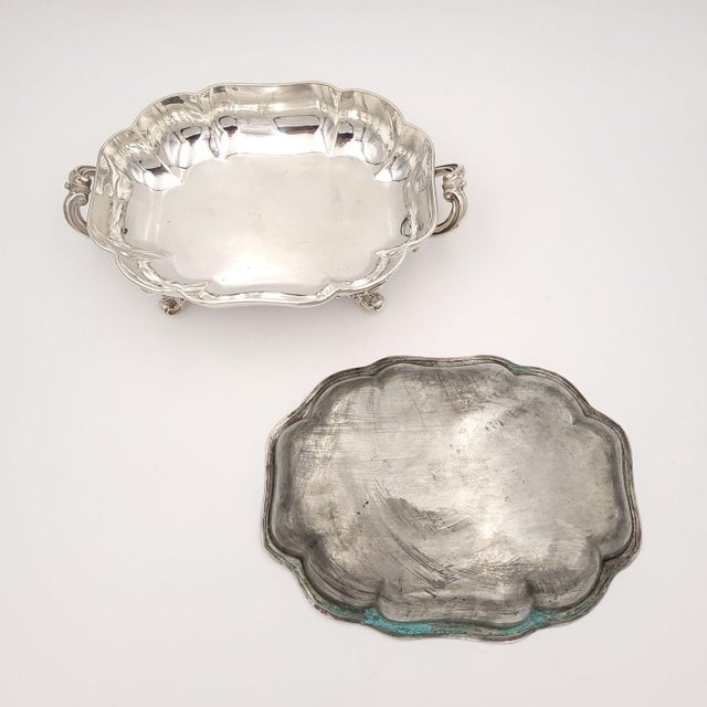 Silver 19th Century Sheffield Plate Serving Bowl For Sale - Image 8 of 10