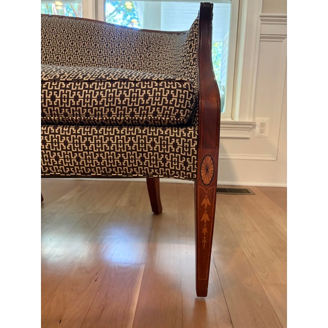 Brown 1990s Pair of Chippendale Bench Sofas For Sale - Image 8 of 12