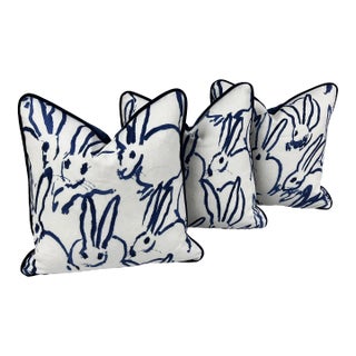 Contemporary Hutch Bunnies Pillows- Set of 3 For Sale