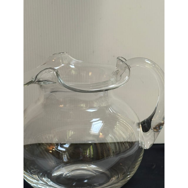 1980s Tiffany & Co. Crystal 7" Tall Pitcher Barware For Sale - Image 14 of 17
