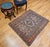 19th Century Persian Heriz Karajeh Rug, Hand-Knotted Wool, Geometric Pattern, Blue & Green, 4x5 For Sale - Image 4 of 16