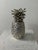 Metal Large Italian Silver Laminated Pineapple, 1970s For Sale - Image 7 of 14