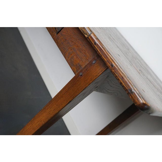 French Oak Farmhouse Dining Table, 19th Century For Sale - Image 14 of 18