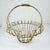 1950s Vintage French Art Nouveau Boho Chic Small Wire Jardiniere Basket Planter. For Sale - Image 10 of 12
