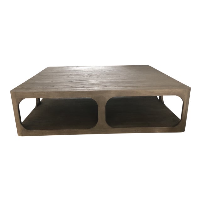 Restoration Hardware Martens Square Coffee Table Chairish