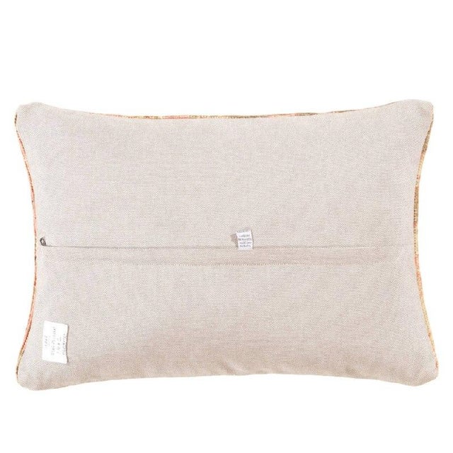 Vintage hand woven Turkish pillow. This is made of wool. Back cotton. Beautiful colors and well made. This pillow features...