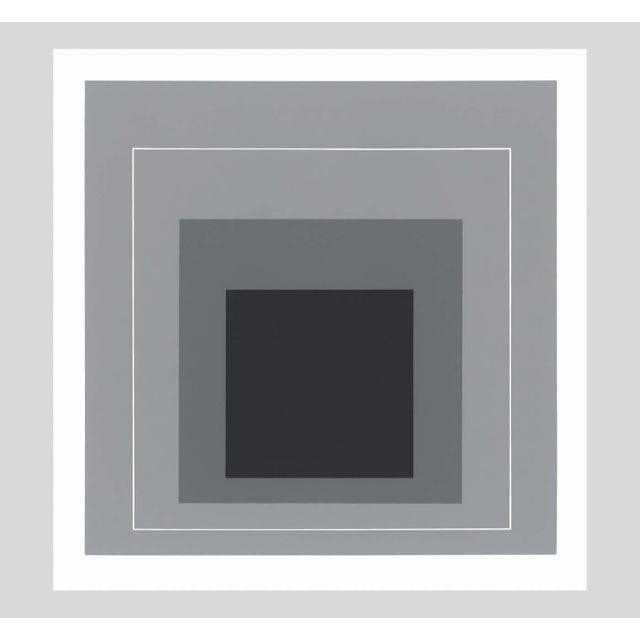 1968 Josef Albers "White Line Squares" II Serigraph For Sale