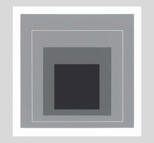 1968 Josef Albers "White Line Squares" II Serigraph