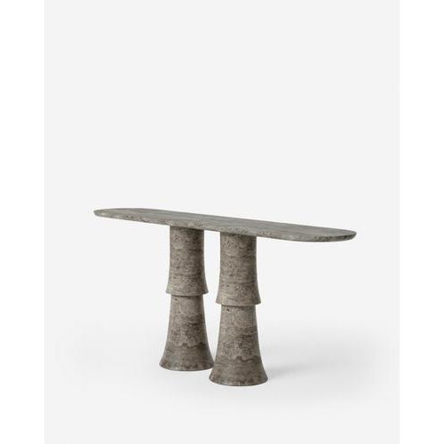 Contemporary Travertine Console by Pietro Franceschini For Sale - Image 3 of 6