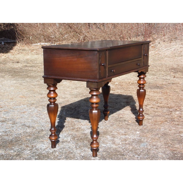 Antique Walnut Empire Flip Top Writing Desk Sofa Table Chairish