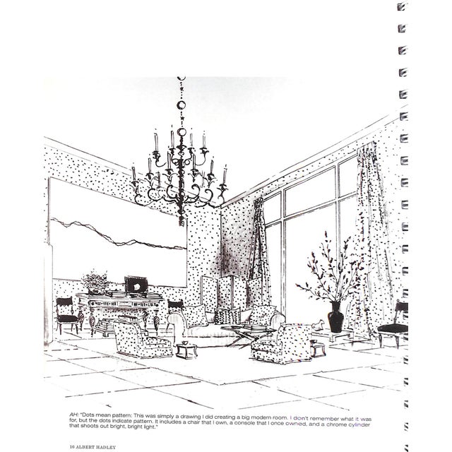 "Drawings and the Design Process - Albert Hadley" 2004 Hadley, Albert (Inscribed) For Sale - Image 10 of 17