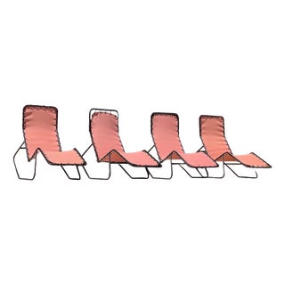 Long Chairs Barwa by J.Waldheim and E.Bartolucci, 1950, Set of 4 For Sale