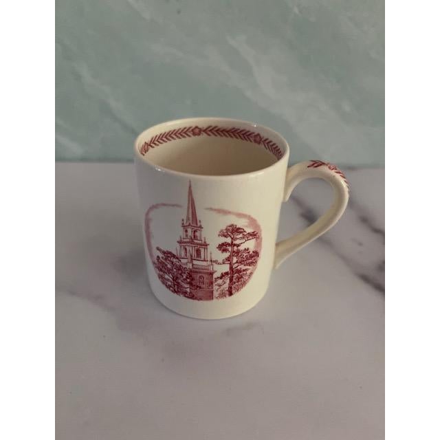 Wedgwood 1930s Wedgwood The American School Harvard University Tercentenary Demitasse Set of 4 Cups and Saucers - 8 pcs For Sale - Image 4 of 11