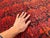 Vintage Afghan Mir Saraband Boteh Miri All-Over Hall Runner - 3'9" X 17'1" For Sale - Image 9 of 11