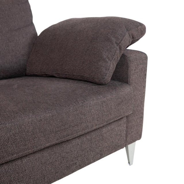 Brown Grey Fabric Three-Seater Sofa from Ewald Schillig For Sale - Image 5 of 12