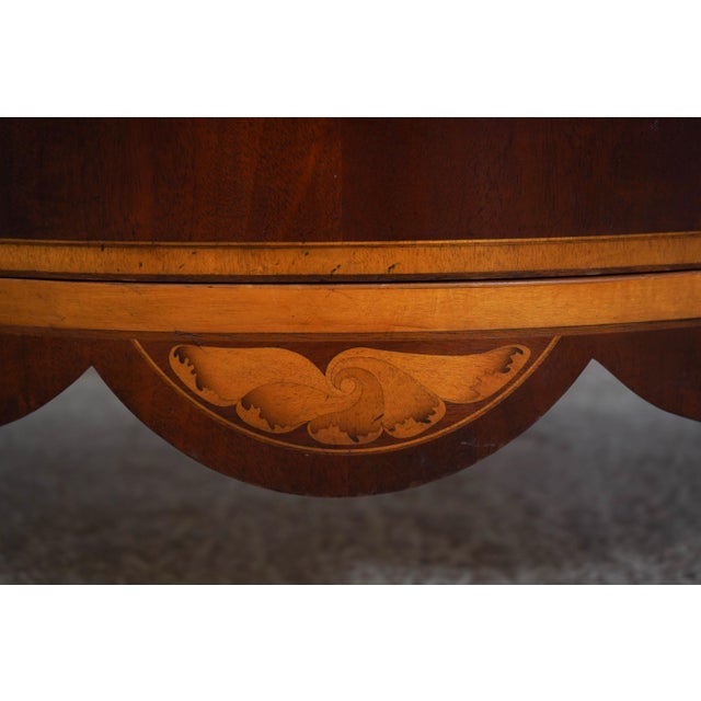 Baker Colonial Williamsburg Mahogany Bow Front Chest For Sale - Image 12 of 18