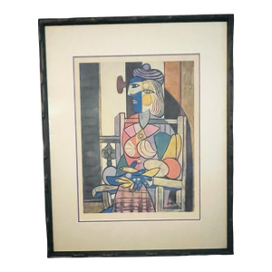 Picasso “Femme Assise Devant Sa Fenetre “ Limited Edition Lithograph