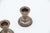 Low Candlesticks with Reliefs on the Bases, Set of 2, in Good conditions. Designed 1920 to 1949