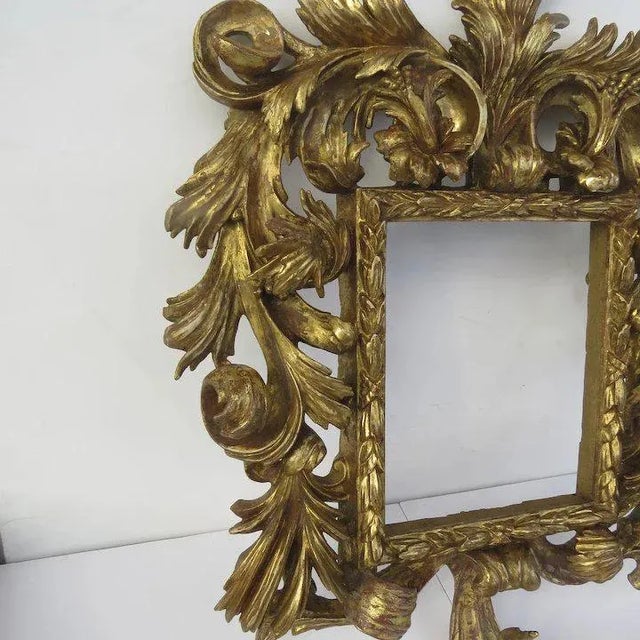 19th Century Robust Rococo Carved Gilt Frame Mirror 19th Century For Sale - Image 5 of 13