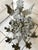 Vintage Patina Wrought Iron Tole Leaf 8 Candle Chandelier 30" Heavy French Style For Sale - Image 13 of 13