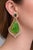 Bochic “Capri” Vintage Emerald, Tourmaline & Diamond Earrings Set In 18K Gold & Silver For Sale - Image 10 of 13