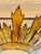 1950s Large Spanish Gilt Gold Crown Flush Mount, 1950 For Sale - Image 5 of 9