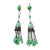 Green Art Deco Green Glass Beaded Tassel Earrings, 1920s, Set of 2 For Sale - Image 8 of 8