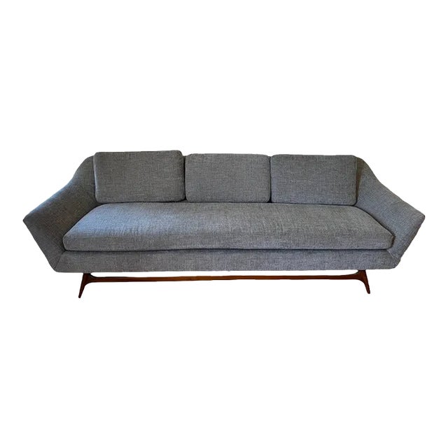 1960s Mid Century Modern Grey Sofa Chairish