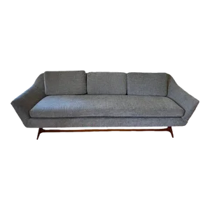 1960s Mid Century Modern Grey Sofa