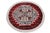 Jaldar Pak-Persian Red/Grey Round Rug -1'8 X 1'9 For Sale In New York - Image 6 of 9