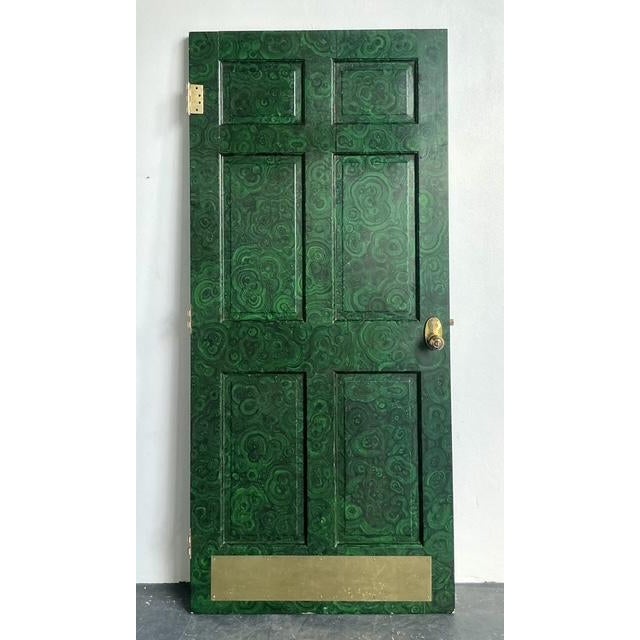 Vintage Boho Faux Finished Malachite Door For Sale - Image 13 of 13