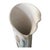 Contemporary Late 20th Century Signed Ivory Ceramic Cattail Vase With Sculptural Folded Rim Organic Modern For Sale - Image 3 of 7
