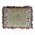 French Aubusson Style Needlepoint Pillow With Pom Pom Fringe For Sale