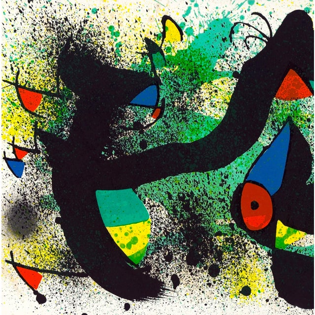 Original 1974 untitled lithograph by Joan Miró from the monograph "Céramiques de Miró et Artigas" printed in Paris by the...