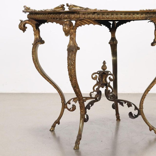 Antique Middle Victorian Bronze Papier Mache Table, England, 1800s For Sale - Image 10 of 14