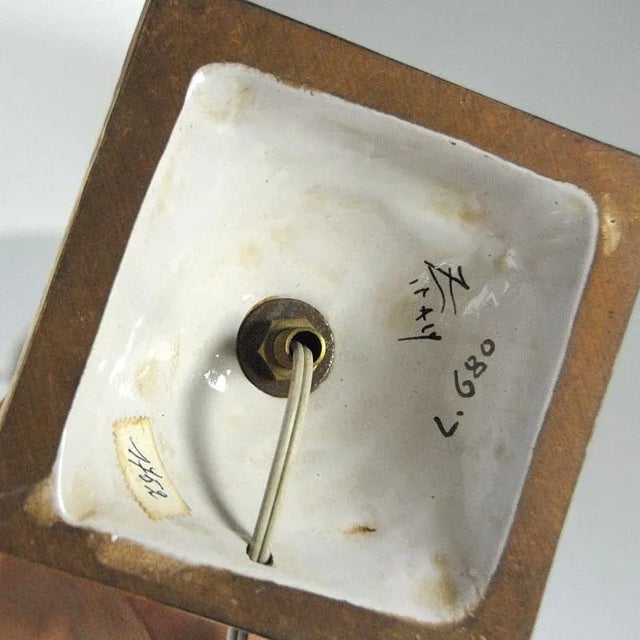 Ceramic Table Lamp by Ugo Zaccagnini, 1960s For Sale - Image 7 of 8