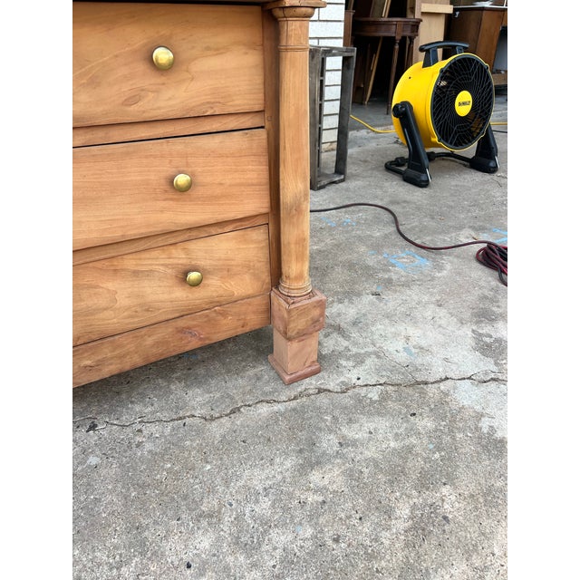 French 19th Century Empire Bleached Chestnut Chest of Drawers For Sale - Image 11 of 12