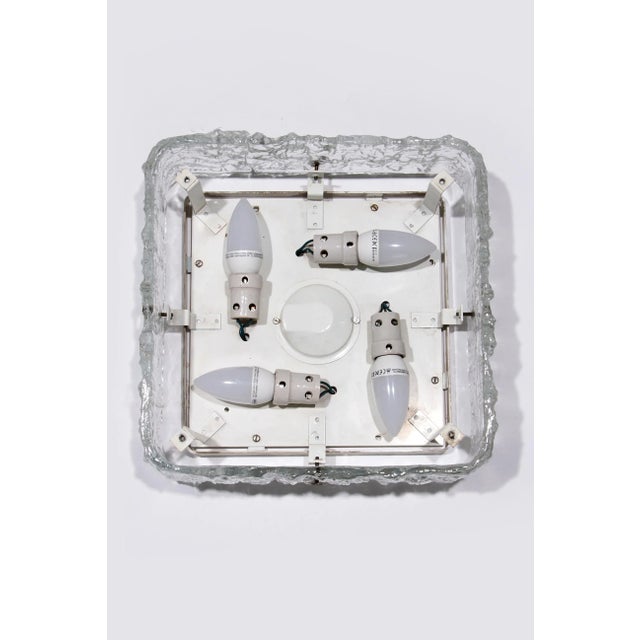 Glass Mid-Century Modern Flush Mount from Kaiser Idell / Kaiser Leuchten, Germany, 1970s For Sale - Image 7 of 13