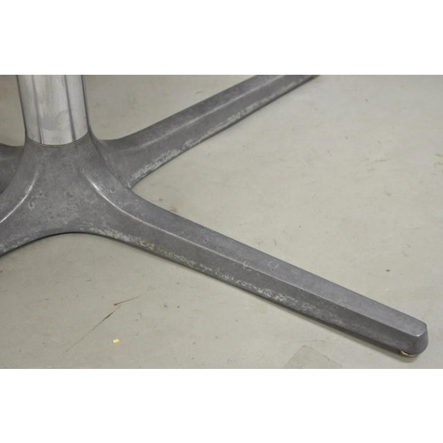 Mid Century Modern Seashell Resin Top Aluminum Propeller Base Dining Table For Sale - Image 9 of 16