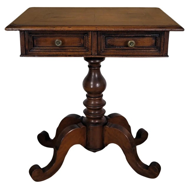 Italian Walnut Side Table, 1890s For Sale - Image 9 of 9
