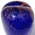 Studio Heart Shape Flower Vase Art Glass Sapphire Blue With Glittery Copper Aventurine Flecks For Sale In Orlando - Image 6 of 7