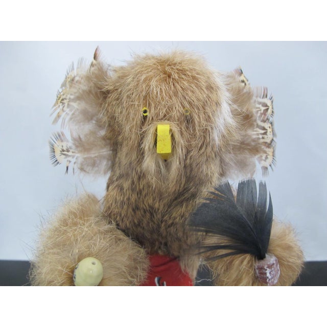 Native American Owl Dancer Kachina, a traditional Native American art piece representing wisdom, intelligence, and a good...