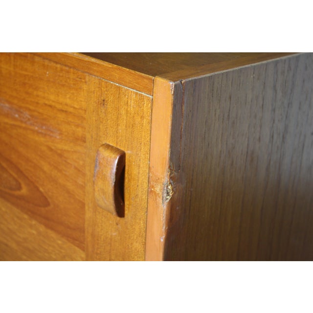 Low Profile Danish Modern Mobler Teak Credenza For Sale - Image 10 of 11