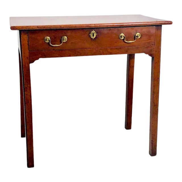 1780s Chippendale Mahogany One Drawer Table For Sale