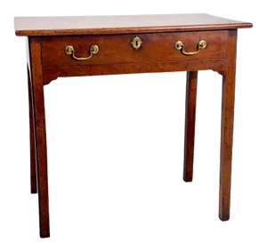 1780s Chippendale Mahogany One Drawer Table