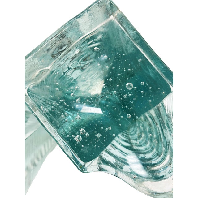 1970s Vintage 1970s Glass Bookends - a Pair For Sale - Image 5 of 8