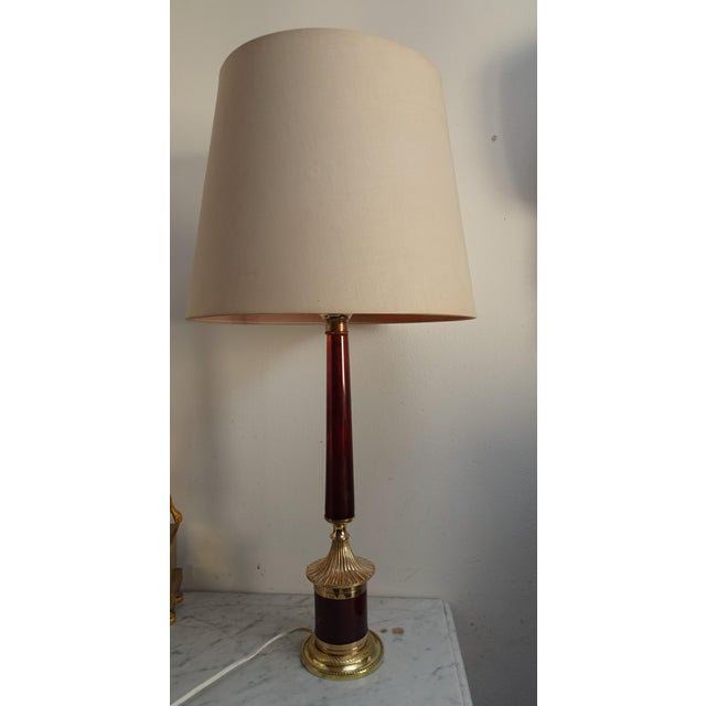 Black Empire Neoclassical Bronze and Bakelite Table Lamp, 1970s For Sale - Image 8 of 18