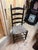 Brown 19th Century Antique Rush Seat Ladder Back Side Chair For Sale - Image 8 of 8