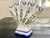 Rustic European Vintage Portuguese Floral Ceramic Tulipiere Vase For Sale - Image 3 of 8